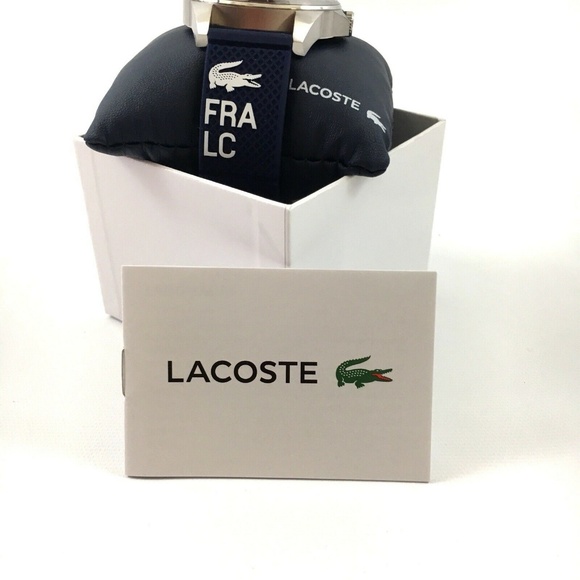 LaCoste Mens Casual Watch Blue Capbreton Silicone - Picture 2 of 8